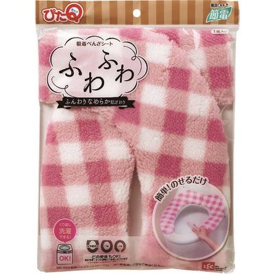 レック LEC 吸着べんざシート(チェック)ピンク BB-496-P 1セット(12組:1組×12個) 216-2280（直送品）