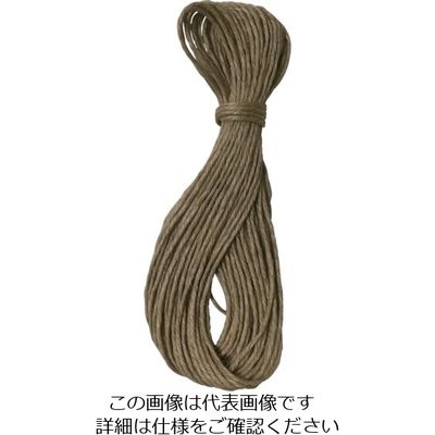 ユタカメイク ロープ ジュート麻 24番 4本撚 15m A-5 1セット(10本) 112-9198（直送品）