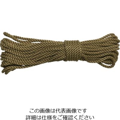 ユタカメイク ロープ パイレンカラーロープ 4φ×8m ゴールド A-80 1個 112-9096（直送品）