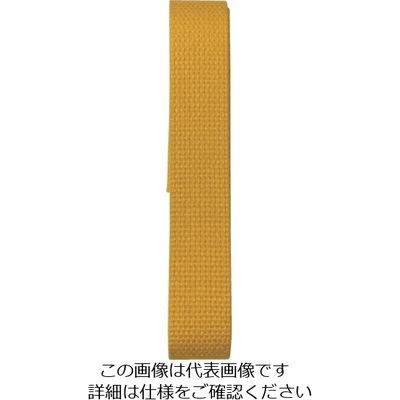 ユタカメイク ベルト 平ベルトアクリルカラー 巾25mm×2m イエロー AD-02 1個 113-0720（直送品）