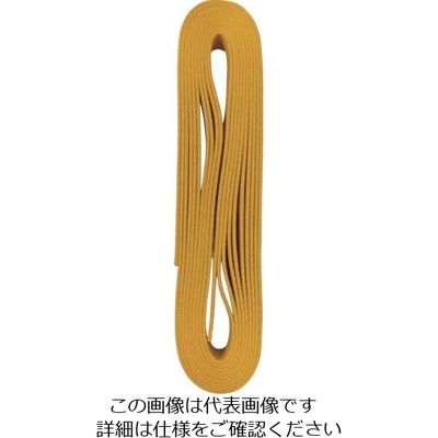 ユタカメイク ベルト 平ベルトアクリルカラー 巾25mm×4m イエロー AD-102 1個 113-0763（直送品）