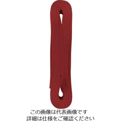 ユタカメイク ベルト 平ベルトアクリルカラー 巾25mm×4m レッド AD-105 1個 112-9107（直送品）
