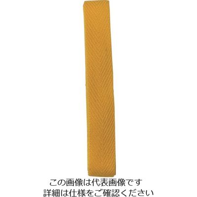 ユタカメイク ベルト 平ベルトアクリルカラー 巾20mm×2m イエロー AA-02 1個 112-9143（直送品）