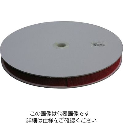 ユタカメイク ベルト 平ベルトアクリルカラー 20mm×25m レッド AA-305 1セット(25個) 112-9097（直送品）