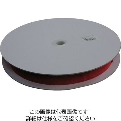 ユタカメイク ベルト 平ベルトアクリルカラー 30mm×1m レッド AB305 1セット(25巻:1巻×25m) 112-9133（直送品）
