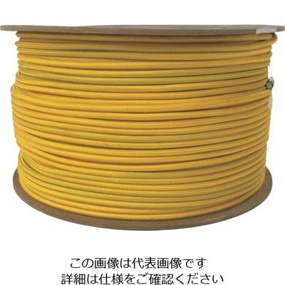 ユタカメイク ゴム タイトゴムロープドラム巻 4.5φ×1m イエロー RT-14 1セット(200個) 113-7006（直送品）
