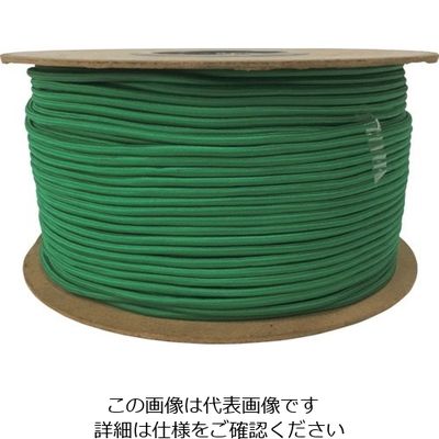 ユタカメイク ゴム タイトゴムロープドラム巻 4.5φ×1m グリーン RT-16 1セット(200個) 113-5456（直送品）
