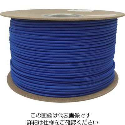 ユタカメイク ゴム タイトゴムロープドラム巻 4.5φ×1m ブルー RT-18 1セット(200個) 113-5460（直送品）
