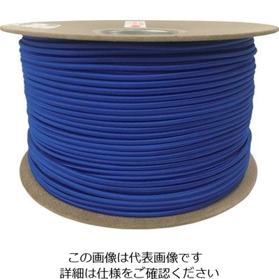 ユタカメイク ゴム タイトゴムロープドラム巻 6φ×1m ブルー RT-30 1セット(200個) 113-7014（直送品）