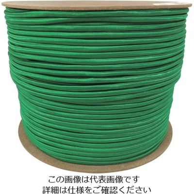 ユタカメイク ゴム タイトゴムロープドラム巻 9φ×1m グリーン RT-40 1セット(150個) 113-5531（直送品）