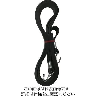 ユタカメイク ゴム チューブロープ 20mm×1.5m TT-18 1セット(10個) 113-7098（直送品）