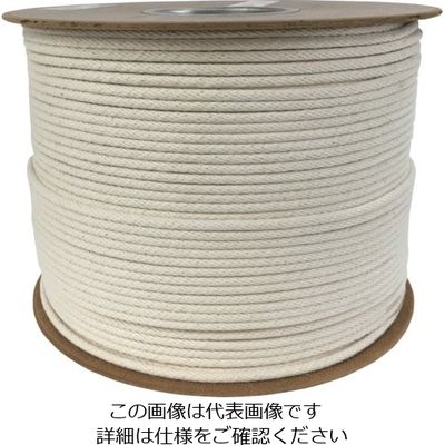 ユタカメイク ロープ 綿金剛打ロープドラム巻 5φ×1m RCX-9 1セット(300巻) 113-7054（直送品）