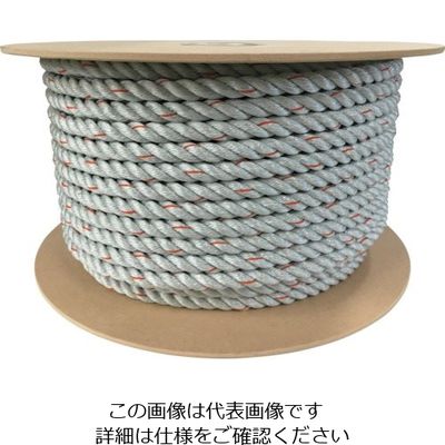 ユタカメイク ロープ ダイヤロープドラム巻 16mm×1m G&G RDP-16 1セット(100m:1m×100m) 113-5433（直送品）