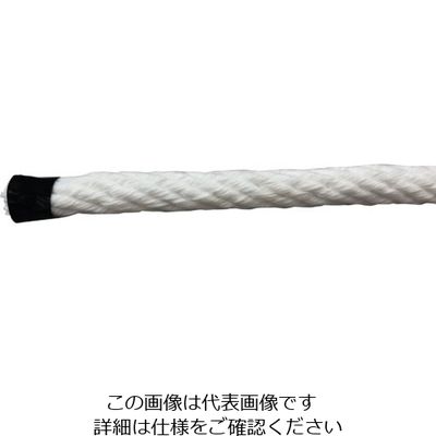 ユタカメイク ポリエステル金剛打ちロープ 5mm×600m SX5-600 1巻 128-0127（直送品）