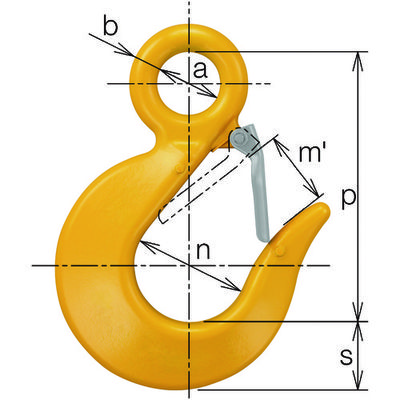 キトー KITO チェンスリング カナグ部材(アイタイプ) スリングフックHTL 基本使用荷重3.2t HTL4100 1個（直送品）