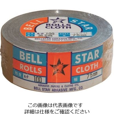 ベルスター研磨材工業 ベルスター 布ロールAGXーR 75mm巾 P400 BR75-400 1巻 814-6930（直送品）