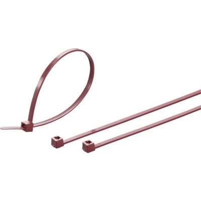 ヘラマンタイトン インシュロックタイ メタルコンテントタイ (100本入) あずき 幅4.7mm MCTS200-RUS 1袋(100本)（直送品）