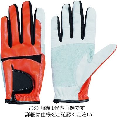 富士グローブ QTー103 オレンジ S カルテット 3652 1双 167-3155（直送品）