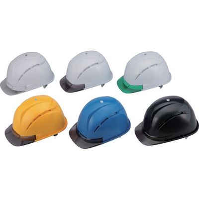 トーヨーセーフティ トーヨーセフティ 通気孔付きヘルメット うす黄 NO.393F-S-LY 1個 117-9930（直送品）