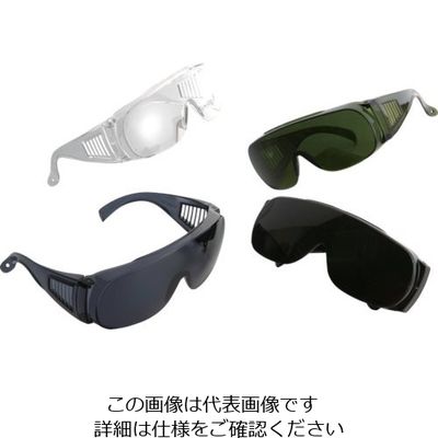 トーヨーセーフティ トーヨーセフティ 防じんメガネ オーバーグラス スモーク(スペクタクル型) NO.1370-S 1個 117-8323（直送品）