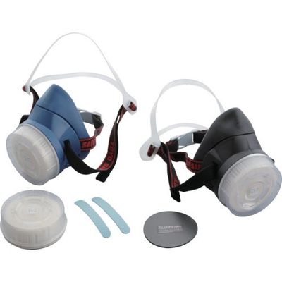 トーヨーセーフティ トーヨーセフティ 取替え式防じんマスク ブラック(直結式/半面形) NO.1850-B 1個 118-4607（直送品）