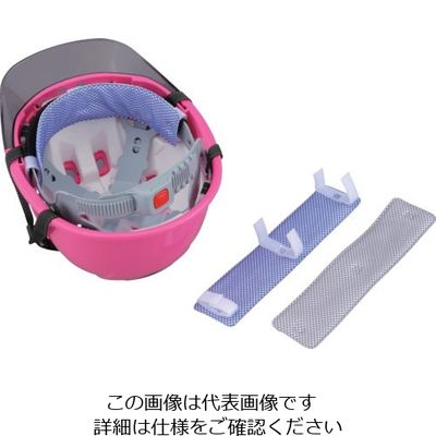 東洋物産工業 トーヨーセフティ ヘルメット取付式 アクアデコパッド ブルー NO.7161-BU 1個 117-9868（直送品）