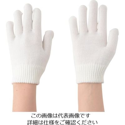 勝星産業 勝星 のびのび手袋 白 371507 1セット(5双) 819-9997（直送品）