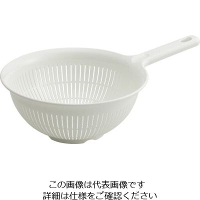アスベル POSE Nポゼ片手ザル(21型)ホワイト 432194 1セット(60個) 868-4143（直送品）