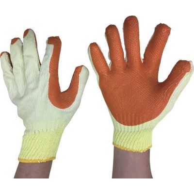 勝星産業 勝星 強力ゴムバリ手袋3ソウ組 オレンジ 272OR 1セット(15双:3双×5組) 128-2616（直送品）