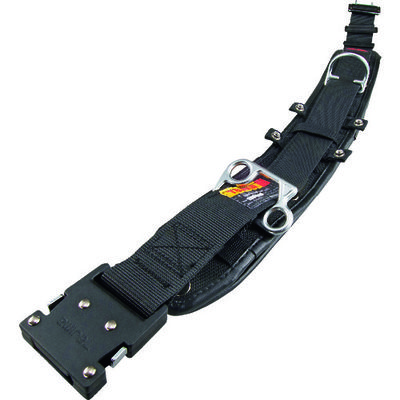 TJMデザイン タジマ ワークポジショニング用胴当てベルトカーブ アルミワンタッチバックル黒 Sサイズ WCXD1-WBCS 1本（直送品）