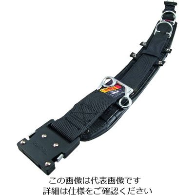 TJMデザイン タジマ ワークポジショニング用胴当てベルトカーブ アルミワンタッチバックル黒 Mサイズ WCXD2-WBCM 1本（直送品）