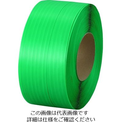 司化成工業 ツカサ PPバンド(機械用) ワールドバンド YB 15.5mmX2500m 緑 YB-15.5GN 1セット(2本)（直送品）