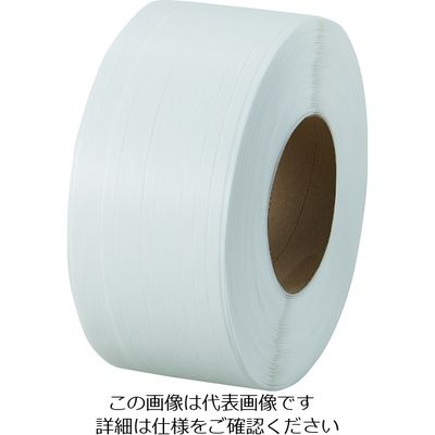 司化成工業 ツカサ PPバンド(機械用) ワールドバンド YB 15.5mmX2500m 白 YB-15.5W 1セット(2本)（直送品）