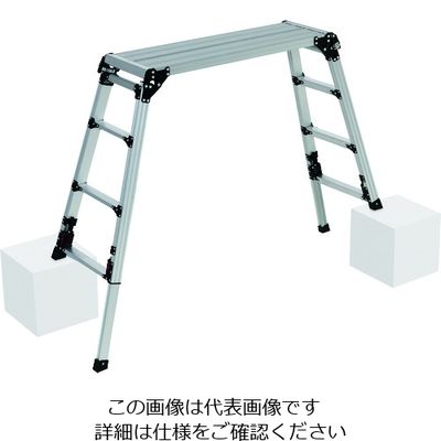 ピカコーポレイション ピカ 四脚アジャスト式足場台 上部操作タイプDXJ型 DXJ-91209A 1台 208-3201（直送品）