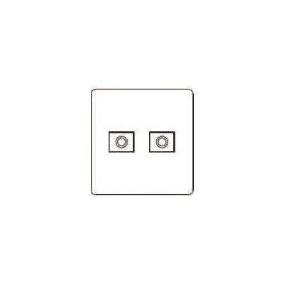 パナソニック Panasonic フルカラー新金属電話線プレート2連 WN6582K 1個 158-6270（直送品）