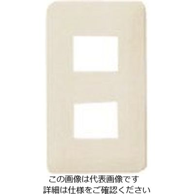 パナソニック Panasonic フルカラー簡易防気モダンプレート2コ用 WN8202W 1セット(5個) 157-9901（直送品）