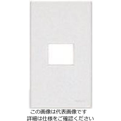 パナソニック Panasonic コスモシリーズコンセントプレート1コ用 WTF8001W 1セット(10個) 159-7143（直送品）