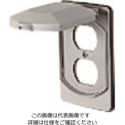 パナソニック Panasonic 防滴ダブルコンセントプレート WF9404F 1セット(5個) 157-8487（直送品）