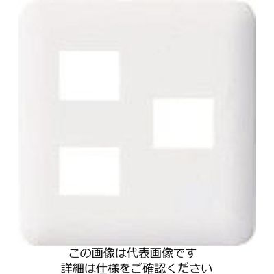 パナソニック Panasonic ワイド21コンセントプレート2コ+1コ用 WTF7073W 1セット(10個) 159-2477（直送品）