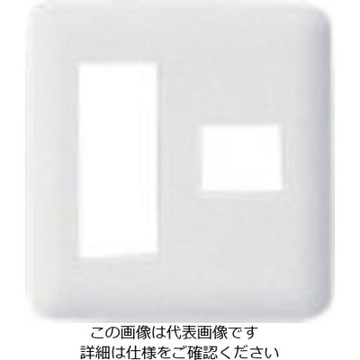 パナソニック Panasonic ワイド21コンセントプレート3コ+1コ用 WTF7074W 1セット(10個) 159-0848（直送品）