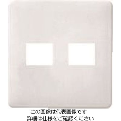 パナソニック Panasonic ワイド21コンセントプレート1コ+1コ用 WTF7072W 1セット(10個) 159-2455（直送品）