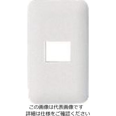 パナソニック Panasonic ワイド21コンセントプレート1コ用 WTF7001W 1セット(10個) 159-2401（直送品）