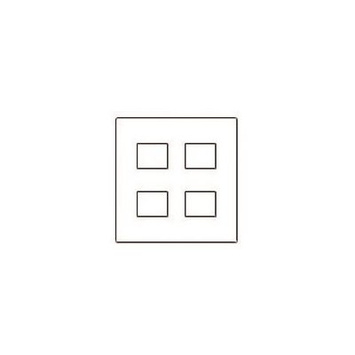 パナソニック Panasonic ワイド新金属コンP2型4コ用(2+2) WTF9204 1個 158-9286（直送品）