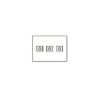 パナソニック Panasonic コスモワイド新金属電話プレート3連 WTF9283 1個 159-2461（直送品）