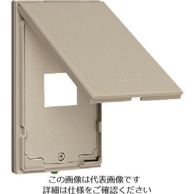 パナソニック Panasonic ワイド21防滴プレートコンセント1コ用 WTF7901 1セット(5個) 159-2504（直送品）