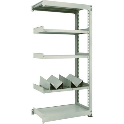 TRUSCO 一斗缶ラック スチールラック M3型中量棚 W900×D471×H1800 5段 連結 缶受×2付 M3-6355-KU2B（直送品）