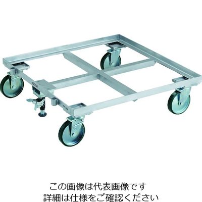トラスコ中山 TRUSCO パレット台車 1トン用 1100x1100 ストッパー付 PLK-10-1111S 1台 183-2725（直送品）