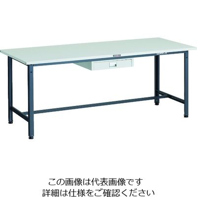 TRUSCO 軽荷重作業台(300kg)AE型 1800X750XH740 薄型1段引出し付 ダークグレー色 SAE-1800UDC1 DG（直送品）