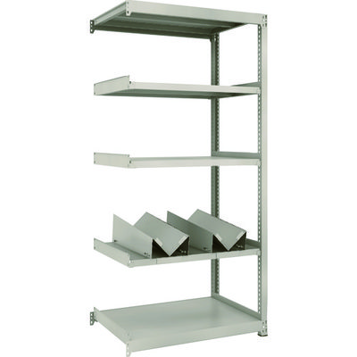 TRUSCO スチールラック M2型軽中量棚 860X600XH1800 缶受X2付 連結 M2-6365-KU2B 1台(1個)（直送品）