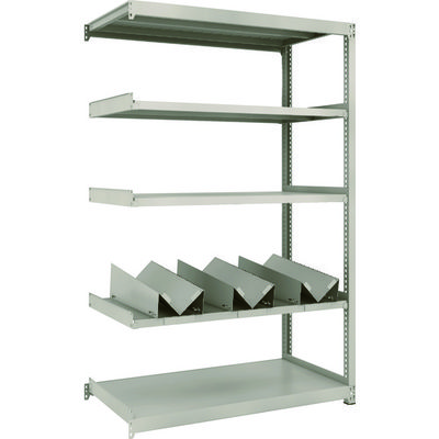 TRUSCO スチールラック M2型軽中量棚 1160X600XH1800 缶受X3付 連結 M2-6465-KU3B 1台(1個)（直送品）